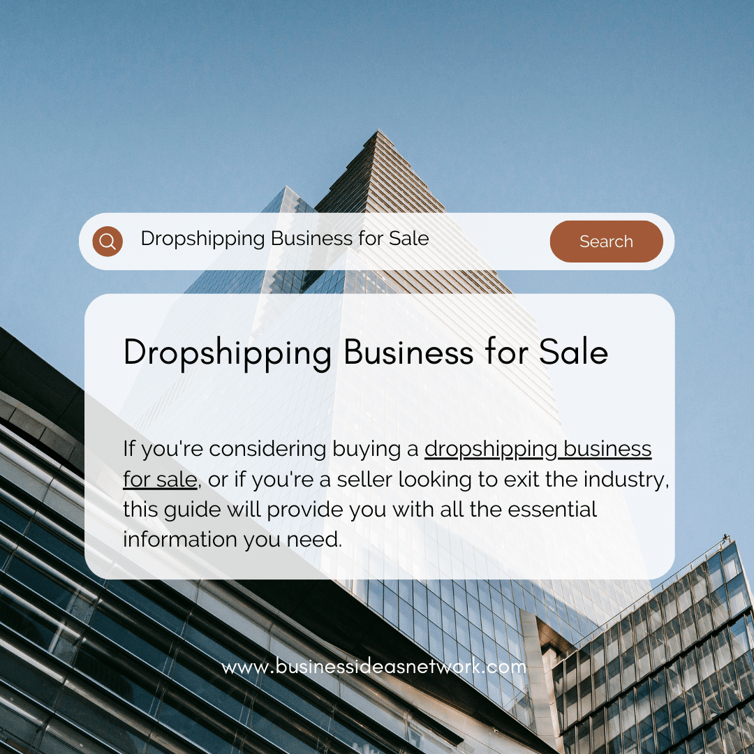 Dropshipping Business for Sale